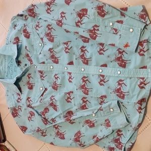 Barn Fly Western Wear Shirt Size M